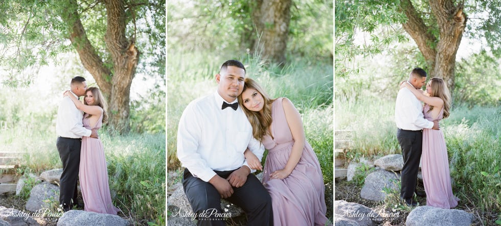 Outdoor Engagement Portraits at Bear Lake California