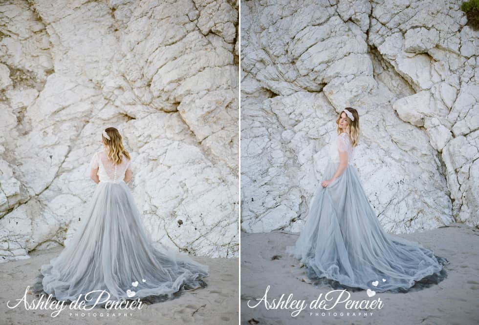 Bridal portraits at the beach