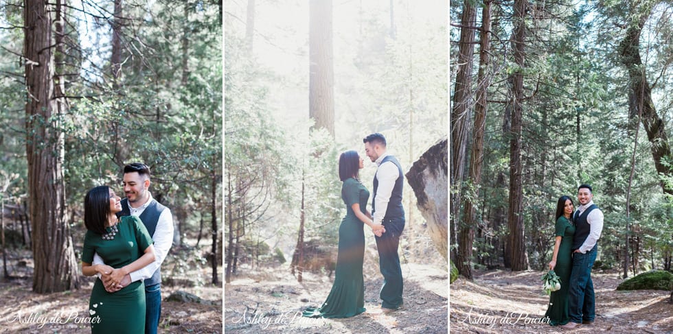 Outdoor engagement portraits