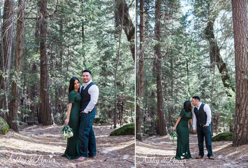 Yosemite engagement portraits