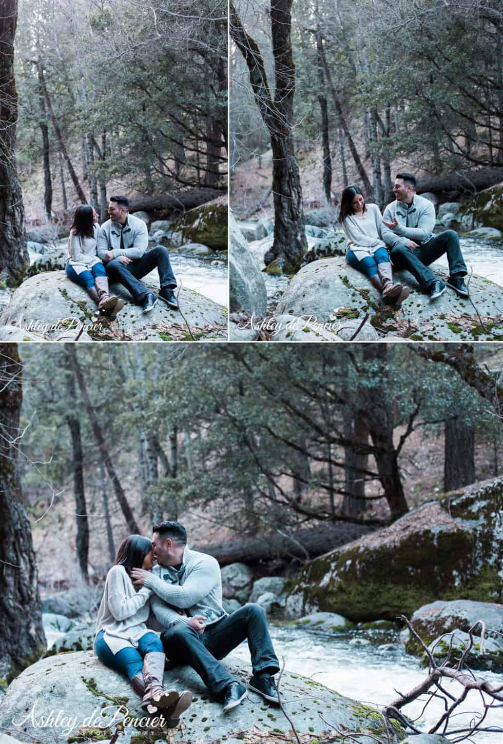 Outdoorsy engagement portraits