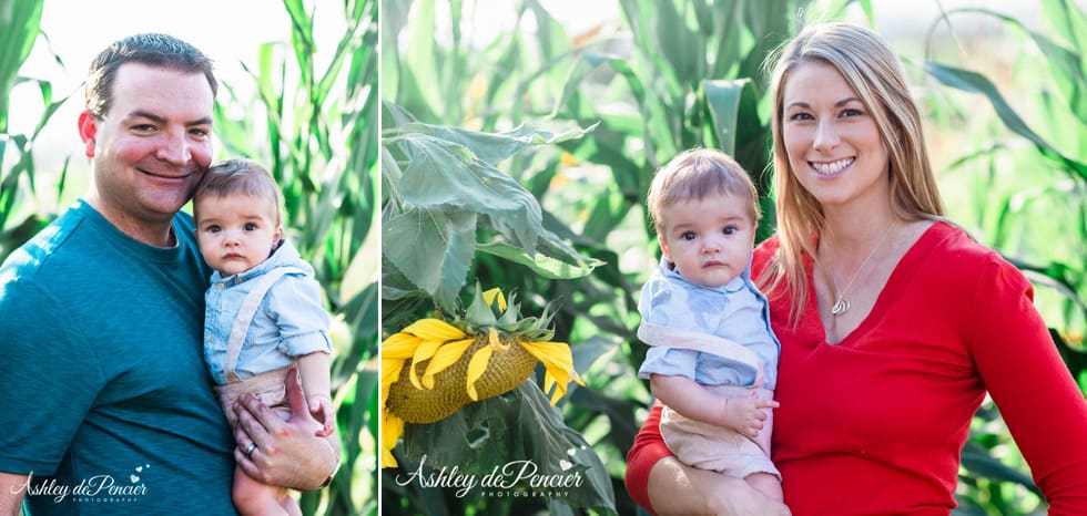 Fall family portraits in central California