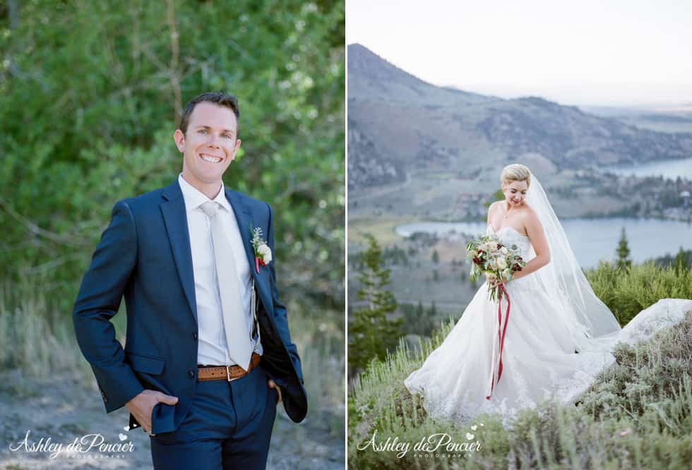 Outdoor wedding portraits