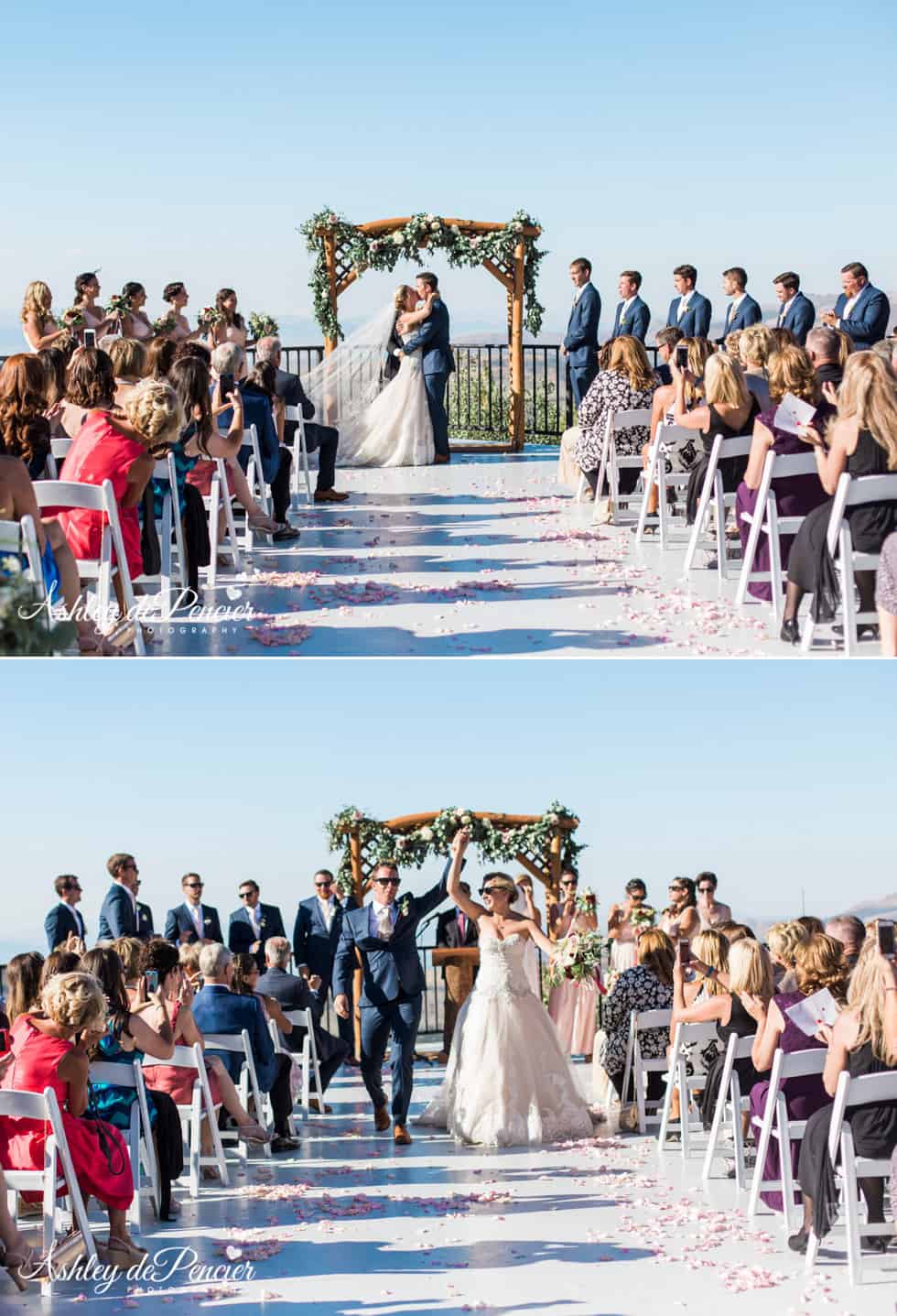 Outdoor wedding ceremony