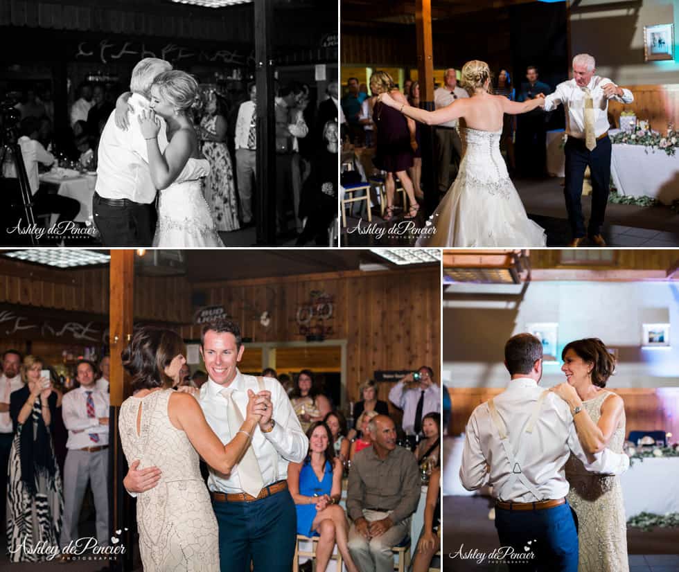 Couples dancing at a wedding reception