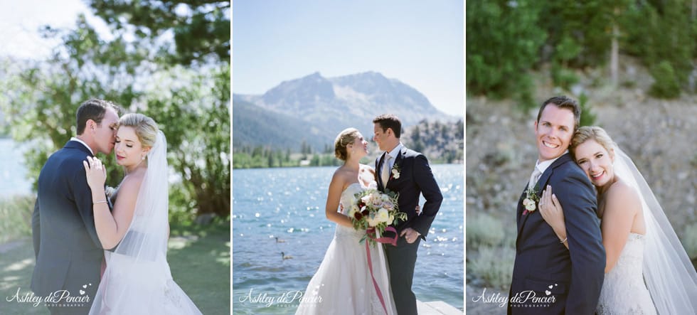 Outdoor wedding portraits by June Lake