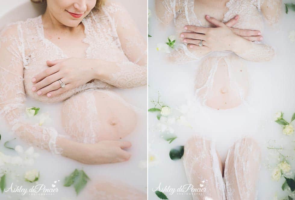 Milk bath portraits
