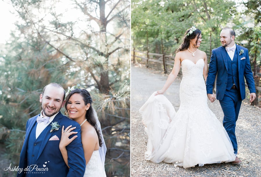 Bride and groom portraits