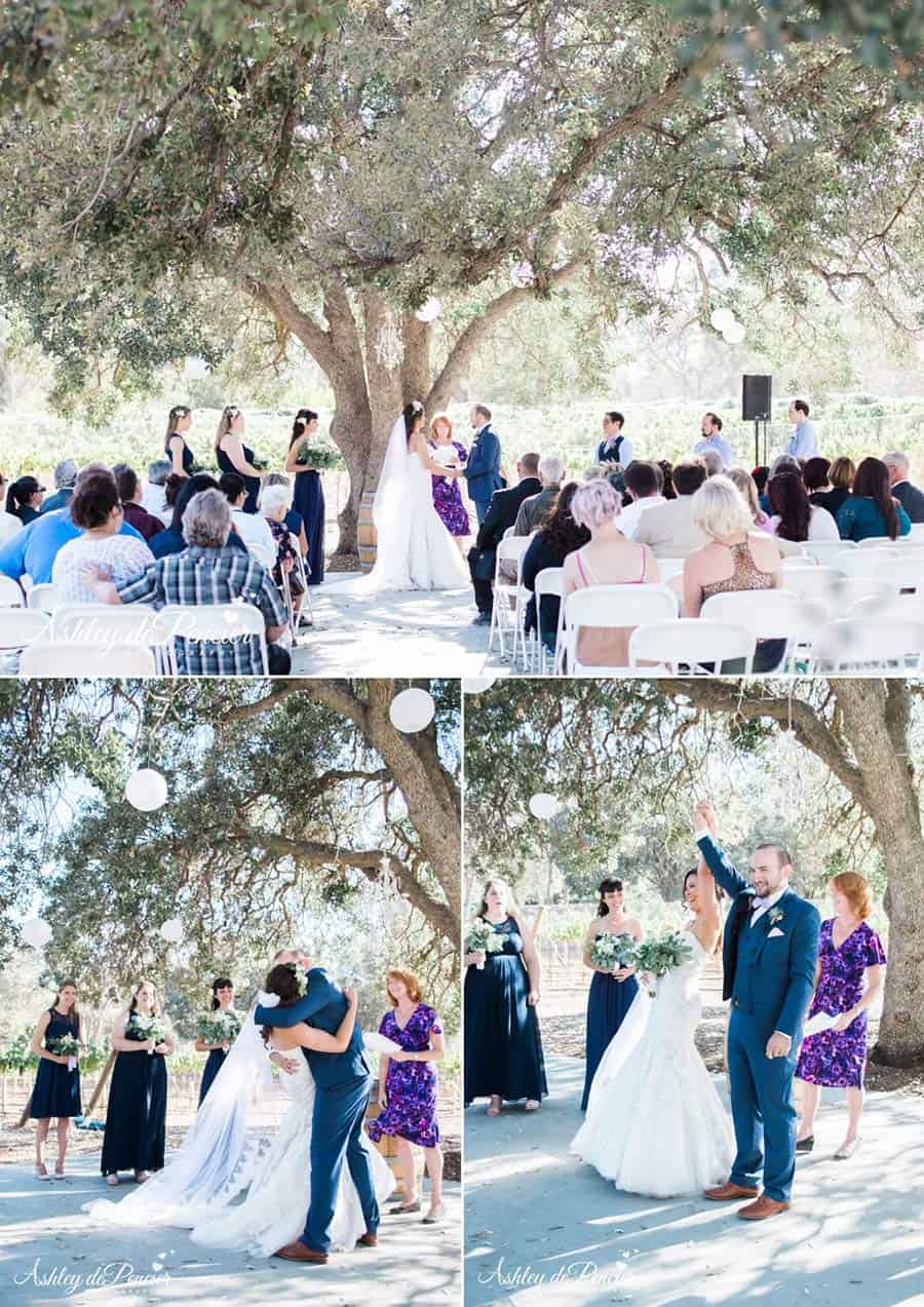 Outdoor wedding ceremony