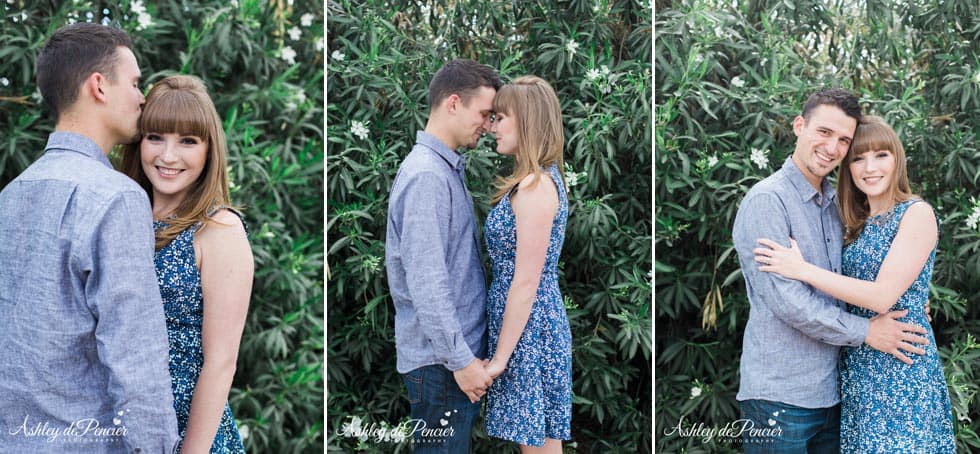 romantic outdoor engagement portraits