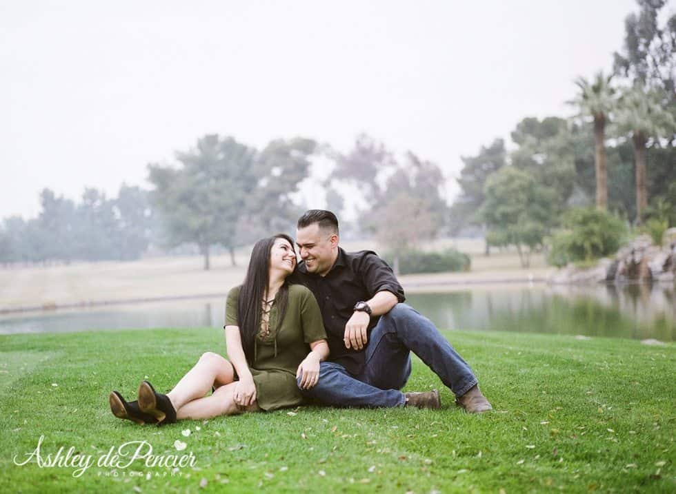 Bakersfield Country Club engagement session 4